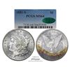 Image 1 : 1881-S $1 Morgan Silver Dollar Coin PCGS MS64 CAC Amazing Toning