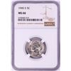 Image 1 : 1945-S Jefferson Nickel Coin NGC MS66