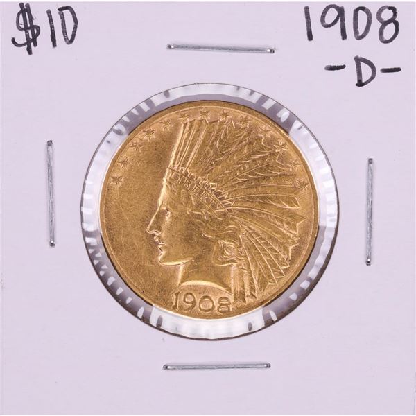 1908-D $10 Indian Head Eagle Gold Coin
