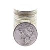 Image 1 : Roll of (20) Brilliant Uncirculated 1923 $1 Peace Silver Dollar Coins