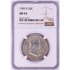 Image 1 : 1960-D Franklin Half Dollar Coin NGC MS64