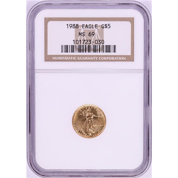 1988 $5 American Gold Eagle Coin NGC MS69