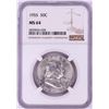 Image 1 : 1955 Franklin Half Dollar Coin NGC MS64