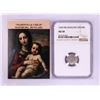 Image 1 : 1544 KB Hungary Denar 'Madonna and Child' Coin NGC AU50 w/ Story Box