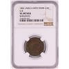 Image 1 : 1806 Large 6 With Stems C-4 Draped Bust Half Cent Coin NGC VG Details