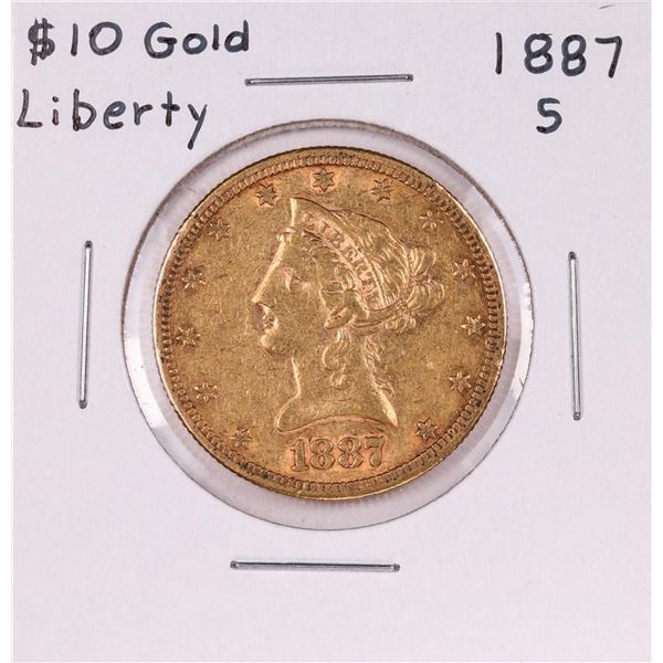 1887-S $10 Liberty Head Eagle Gold Coin