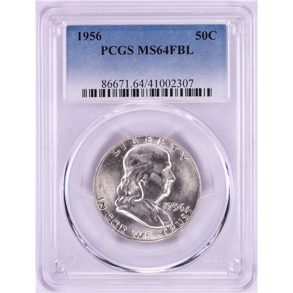 1956 Franklin Half Dollar Coin PCGS MS64FBL