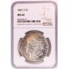 Image 1 : 1881-S $1 Morgan Silver Dollar Coin NGC MS62 Nice Toning