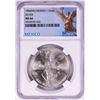 Image 1 : 1984Mo Mexico 1 Onza Libertad Silver Coin NGC MS66