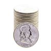 Image 1 : Roll of (20) Brilliant Uncirculated 1963 Franklin Half Dollar Coins