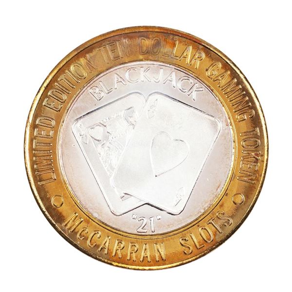 .999 Silver McCarran International Airport Las Vegas, NV $10 Limited Gaming Token