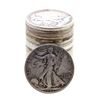 Image 1 : Roll of (20) Mixed Date Walking Liberty Half Dollar Coins