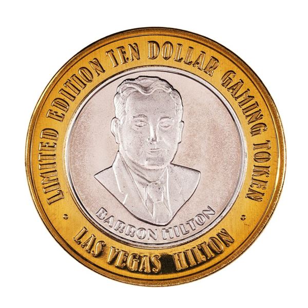 .999 Silver Hilton Las Vegas, Nevada $10 Casino Limited Edition Gaming Token