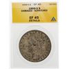 Image 2 : 1888-S $1 Morgan Silver Dollar Coin Damaged Scratched ANACS EF45 Details
