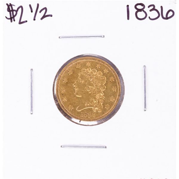 1836 $2 1/2 Classic Head Quarter Eagle Gold Coin