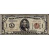 Image 1 : 1934A $5 Hawaii WWII Emergency Issue Federal Reserve Note
