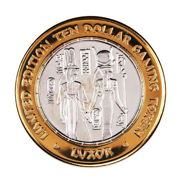 .999 Silver Luxor Las Vegas, Nevada $10 Casino Limited Edition Gaming Token