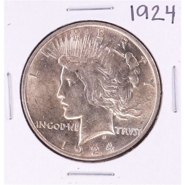1924 $1 Peace Silver Dollar Coin