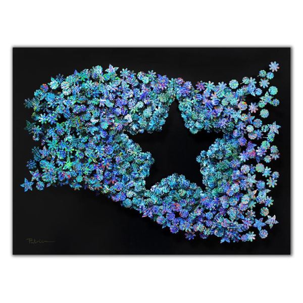 Govezensky "Flag of Star" Original Mixed Media on Wood