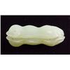 Image 3 : Chinese Fine Hetian White Jade Carved Bean Pendant