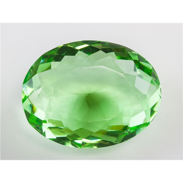 72.95ct Oval Cut Green Natural Peridot GGL