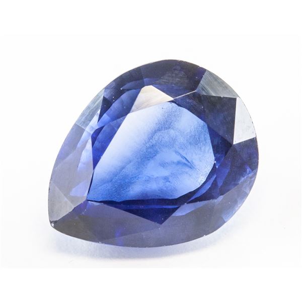 10.45 ct Pear Cut Blue Natural Sapphire GGL