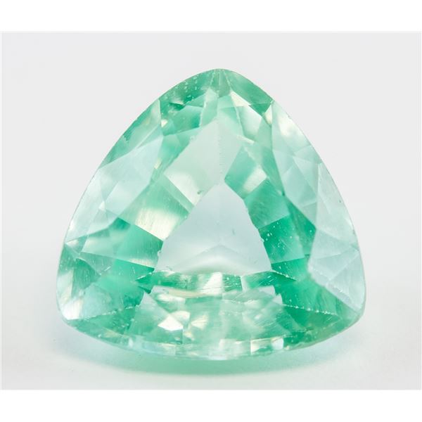 11.25ct Trillion Cut Green Natural Sapphire GGL