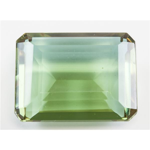 94.00ct Emerald Cut Brown to Green Alexandrite GGL