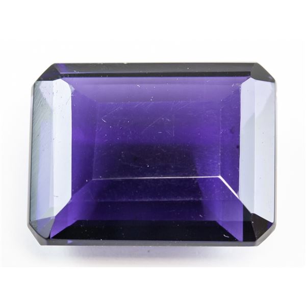 59.20ct Emerald Cut Purple Amethyst GGL