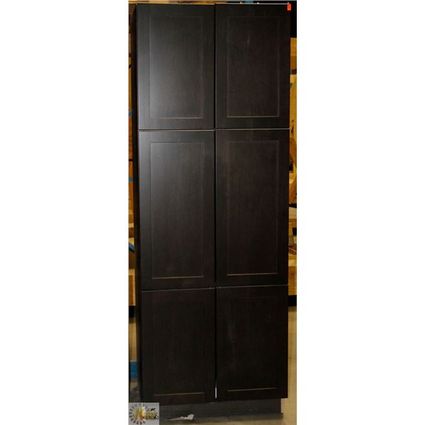 TALL PANTRY 24" D X 30" W X 84" T  C/W 3 RH DOORS