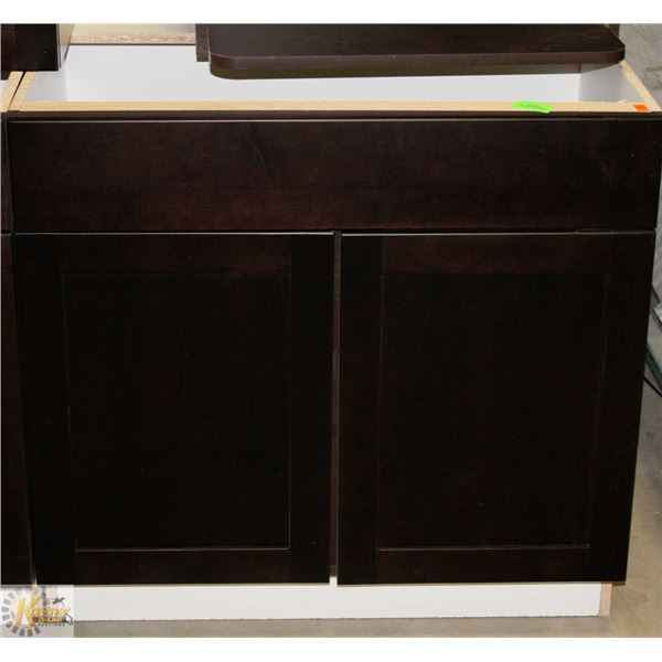 SINK VANITY BASE CABINET 33" WIDE C/W 2 DOORS