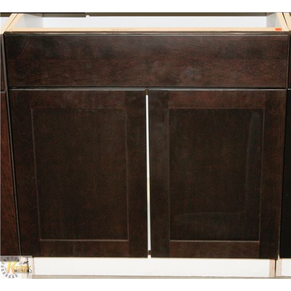 SINK VANITY BASE CABINET 30" WIDE C/W 2 DOORS