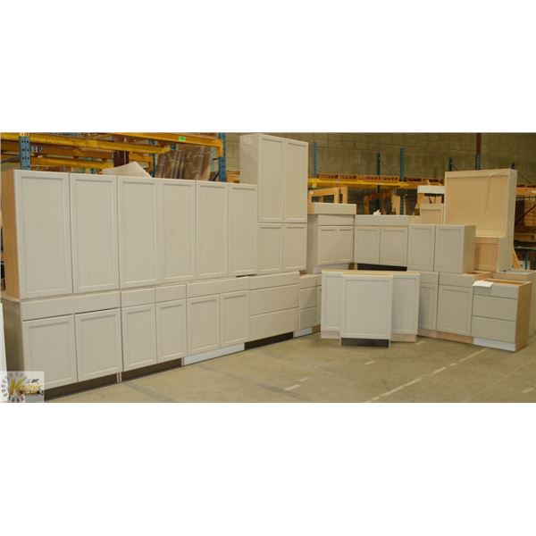 22 BOX KITCHEN AND VANITIES WITH MOLDINGS, COLOUR