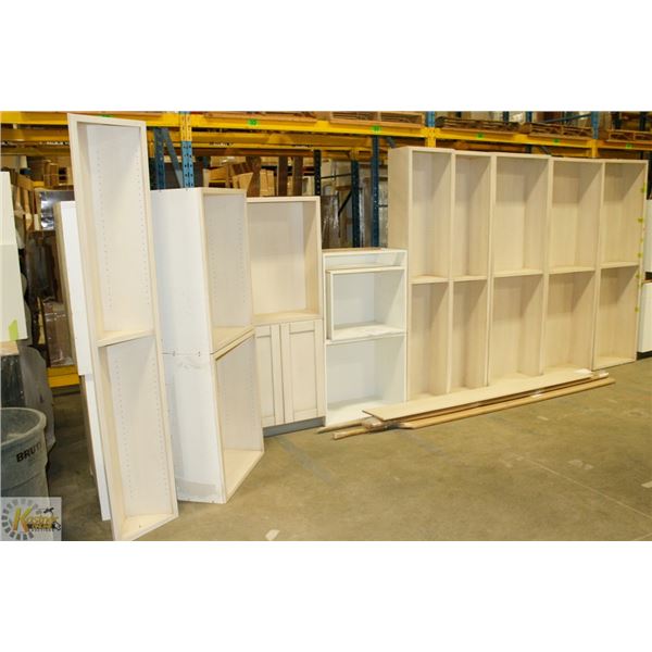 14 BOX ENTERTAINMENT AREA ANT.WHITE WITH MED BROWN