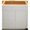 Image 1 : WHITE VANITY BASE CAB 27" W X 35" T C/W 2 DOORS
