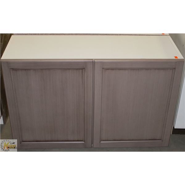 BROWN WALL CABINET 38" W X 24" T X 12" D