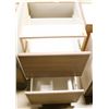 Image 2 : WHITE DESK BASE CAB X 2 DRAWER 18" W X 21" D X 29"