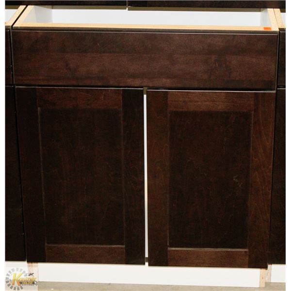 SINK VANITY BASE CABINET 27" WIDE C/W 2 DOORS