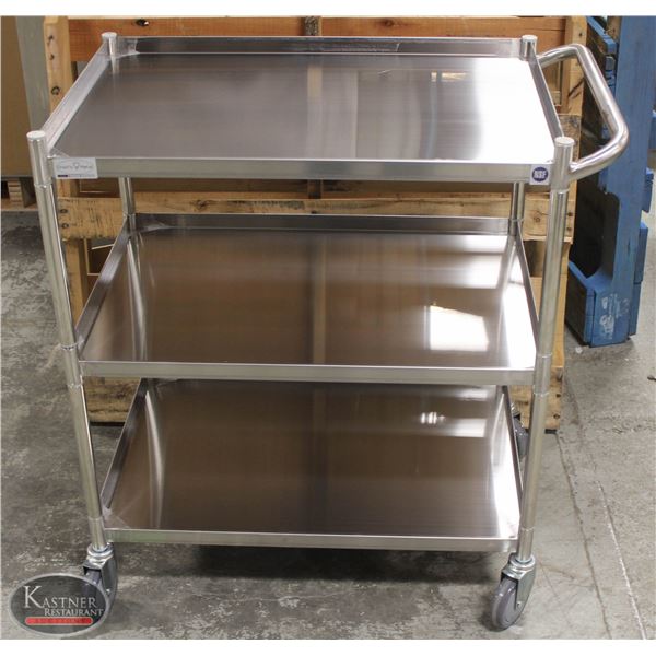 NEW STAINLESS STEEL BUSSING CART