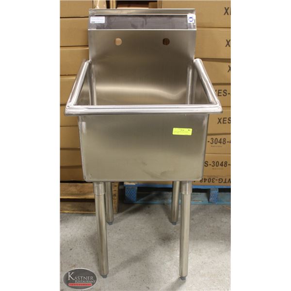 NEW STAINLESS STEEL SINGLE WELL SINK
