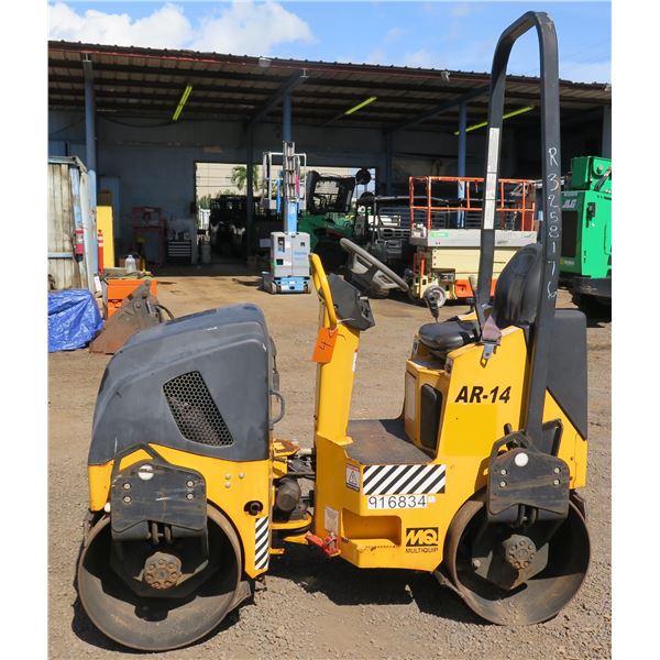 MAUI: 2016 MQ AR14H Double-Drum Roller 36", Starts & Runs (See Video)
