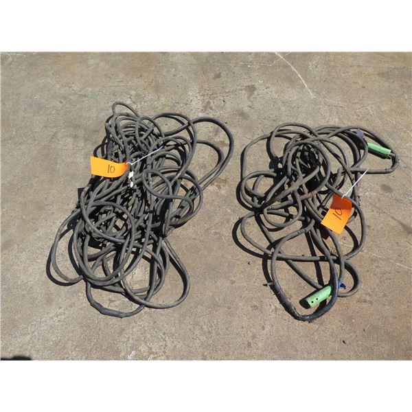 MAUI: Qty 2 Welding Lead Cables, Needs Repair (taped in various places)