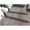 Image 1 : MAUI: Pair of Forklift Fork Attachments, Bent (see photos for sizing)