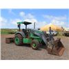 Image 2 : LANAI: 2014 John Deere 210KEP Landscaper Tractor Loader Starts & Runs (See Video). w/Clamshell-Type