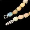 Image 3 : Natural Unheated Oval Ethopian Opal Bracelet
