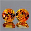 Image 1 : Natural Golden Yellow Citrine Pair (Flawless-VVS1}