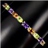 Image 1 : Natural  Amethyst Citrine Peridot 50.36 Ct Bracelet