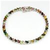 Image 1 : Natural Fancy Color Marquise Tourmaline Bracelet