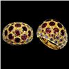 Image 1 : Natural Rhodolite Garnet & Tanzanite Ring