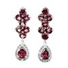 Image 1 : Natural Rhodolite Garnet Earrings